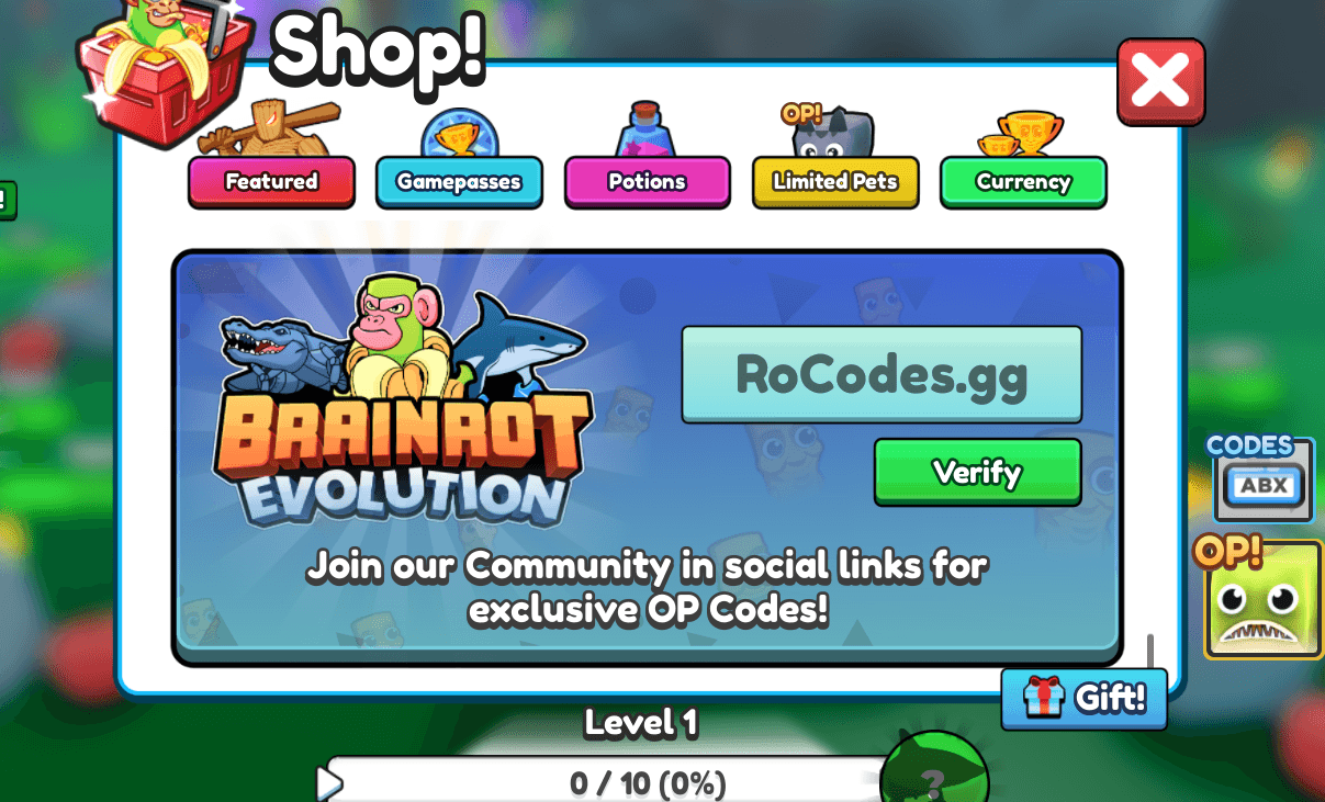 Brainrot Evolution Codes February 2026 RoCodes 949 Brainrot Evolution Codes 